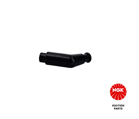 Bougie pijp, hoek: 120°, Lang, bougie draad: 10/12mm, aansluiting: SAE moer, materiaal behuizing: Rubber, kleur bougiedop: zwart past: PIAGGIO/VESPA ET4, LX 125/125 1996-2013