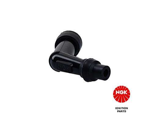 Bougie pijp, hoek: 120°, Lang, bougie draad: 10/12mm, aansluiting: draad, materiaal behuizing: Eboniet, kleur bougiedop: zwart past: HONDA CB 125/125S/185S/200R/250/250 (Helix)/2502/250C (Rebel)/250CT