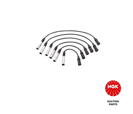 Ontstekingskabelset past: AUDI 100 C4, 80 B4, A4 B5, A6 C4, A6 C5, A8 D2, CABRIOLET B3, COUPE B3 2.4/2.6/2.8 12.90-01.05