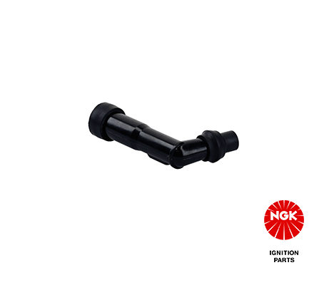 Bougie pijp, hoek: 102°, Lang, bougie draad: 14mm, aansluiting: draad, materiaal behuizing: Eboniet, kleur bougiedop: zwart past: KAWASAKI EN 1000/1000E/1000G/1000L (Chop.)/1000S (Sport)/1100/1100 (AB