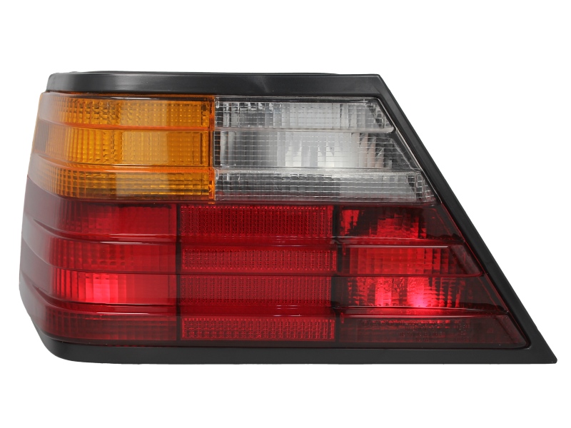 Achterlicht Links (P21W/R10W, kleur indicator geel, kleur van het glas red) past: MERCEDES E-KLASA W124 06.84-06.93