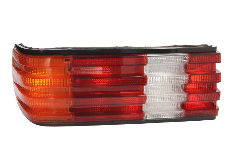 Achterlicht Links (P21/5W/P21W, kleur indicator geel, kleur van het glas red) past: MERCEDES S-KLASA W126 10.79-06.91