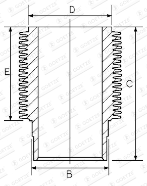 Cilindervoering (binnendiameter: 102mm, lengte: 222,3mm, flens diameter: 120mm) past: IVECO MK, P/PA-HAUBENFAHRZEUGE FENDT 200, 300, F ABG SAW, SF AG CHEM GLEANER AGCO 9000 4.236-F8L413