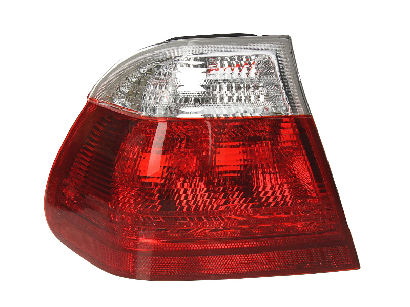 Achterlicht Links (extern, kleur indicator wit, kleur van het glas red) past: BMW 3 E46 Saloon 4D 12.97-09.01