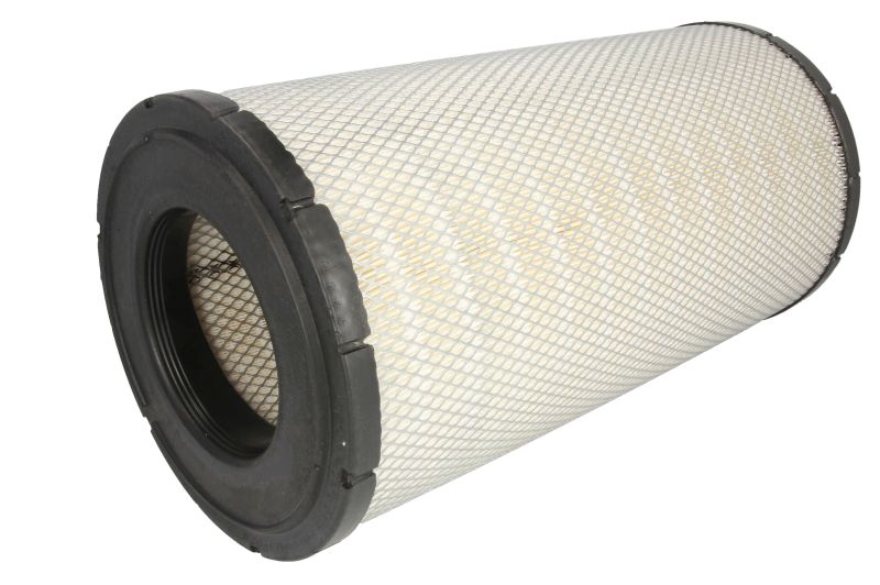 Luchtfilter 537,1x281,6x147,9 past: CASE IH 1666, 1688, 2144, 2166, 350CKB, 921 C, 9270 FORD 9482 HITACHI LX150-2, LX150-3, LX150-5, LX150E-2, LX230-3 HYSTER H800 HYUNDAI R450LC-3