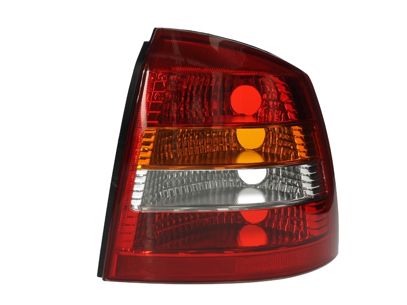 Achterlicht Rechts (P21/5W/P21W, kleur indicator geel, kleur van het glas red) past: OPEL ASTRA G Hatchback 3/5D 02.98-12.09