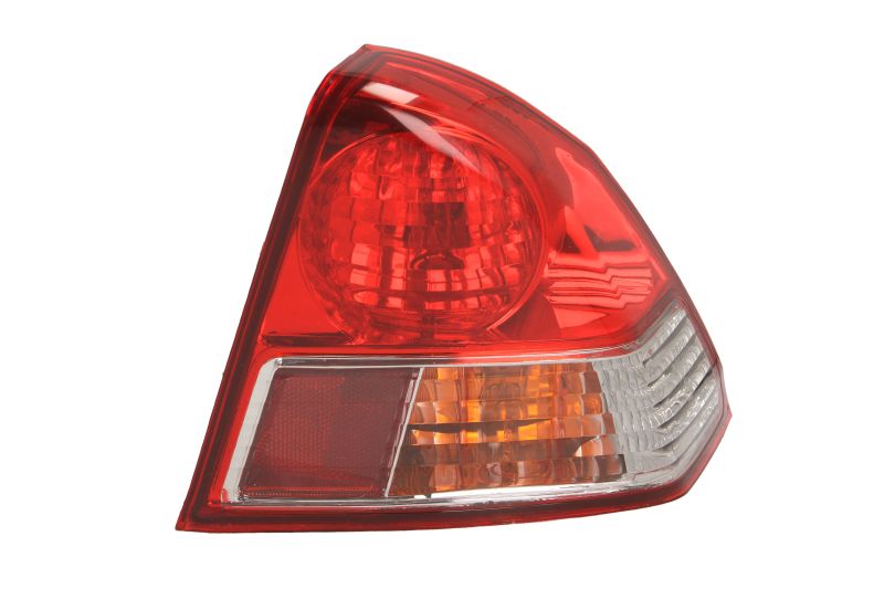 Achterlicht Rechts (extern, W21/5W/W21W, kleur indicator geel, kleur van het glas red) past: HONDA CIVIC VII SDN 01.04-09.05