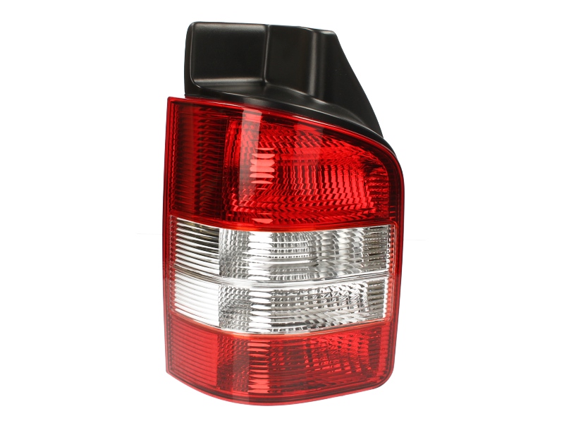 Achterlicht Links (P21/4W/P21W, kleur indicator transparant, kleur van het glas red) past: VW TRANSPORTER T5 Bus / Volledig lichaam 04.03-11.09