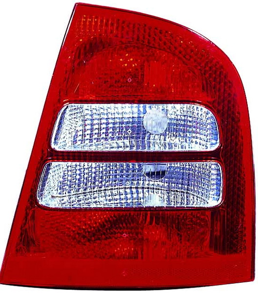 Achterlicht Rechts (P21/4W/P21/5W/P21W, kleur indicator wit, kleur van het glas red) past: SKODA OCTAVIA I Hatchback / Stationwagon 08.00-12.10