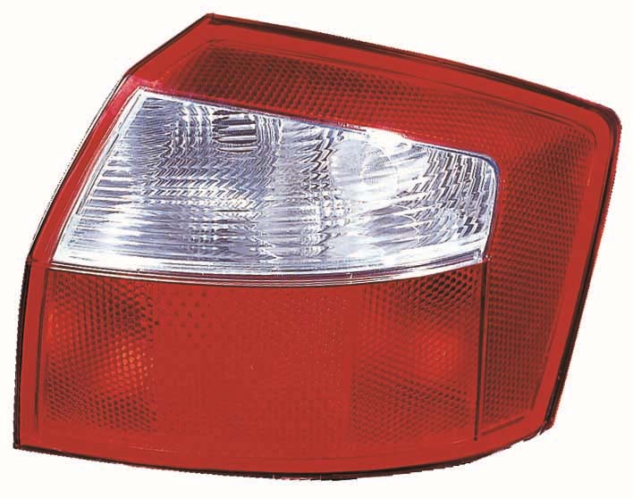 Achterlicht Links (P21/5W/P21W/R5W, kleur indicator wit, kleur van het glas red) past: AUDI A4 B6 Saloon 4D 11.00-12.04