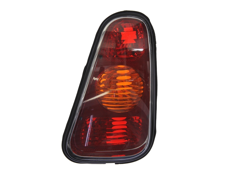 Achterlicht Rechts (P21/5W/P21W/W16W, kleur indicator geel, kleur van het glas red) past: MINI ONE / COOPER R50, R52, R53 Hatchback 06.01-08.04