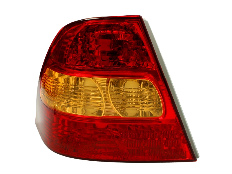 Achterlicht Links (P21/5W/P21W, kleur indicator oranje, kleur van het glas red) past: TOYOTA COROLLA E12 Saloon 4D 01.02-07.07