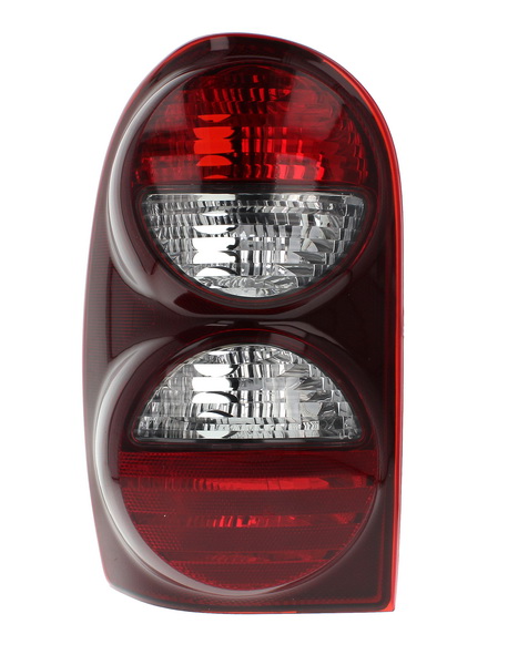 Achterlicht Links (kleur indicator wit, kleur van het glas red/wit) past: JEEP CHEROKEE/LIBERTY KJ 01.01-01.08