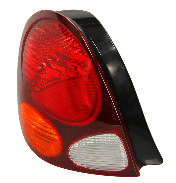 Achterlicht Links (P21/5W/P21W, kleur indicator geel, kleur van het glas red) past: TOYOTA COROLLA E11 Hatchback 3/5D 04.97-01.00