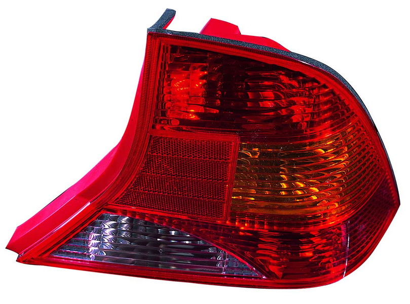 Achterlicht Links (P21/5W/P21W, kleur indicator geel, kleur van het glas red) past: FORD FOCUS I Saloon 4D 08.98-03.05