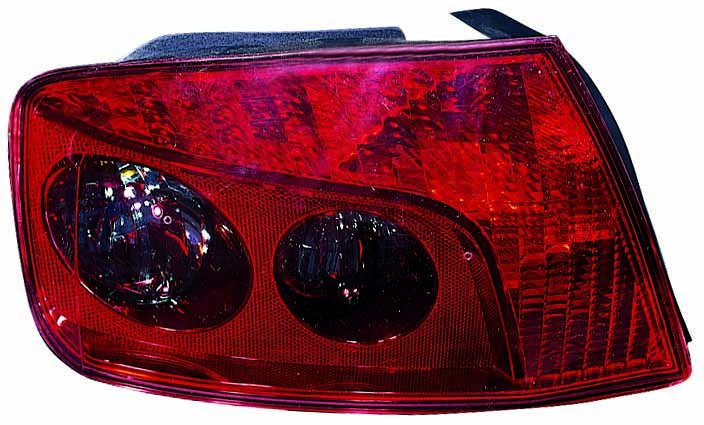 Achterlicht Links (P21/4W/P21W, kleur indicator grijs gerookt, kleur van het glas red) past: PEUGEOT 407 Saloon 03.04-12.11