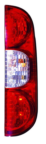 Achterlicht Rechts (P21/4W/P21W, kleur indicator transparant, kleur van het glas red) past: FIAT DOBLO I 11.05-01.10