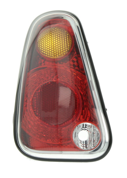 Achterlicht Links (P21/5W/P21W, kleur indicator geel, kleur van het glas red) past: MINI ONE / COOPER R50, R52, R53 Cabriolet / Hatchback 08.04-10.06