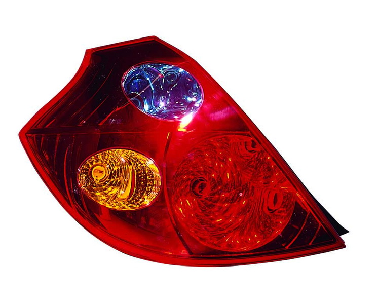 Achterlicht Links (P21/5W/P21W, kleur indicator geel, kleur van het glas red) past: KIA CEED I ED Hatchback / Stationwagon 5D 12.06-08.09