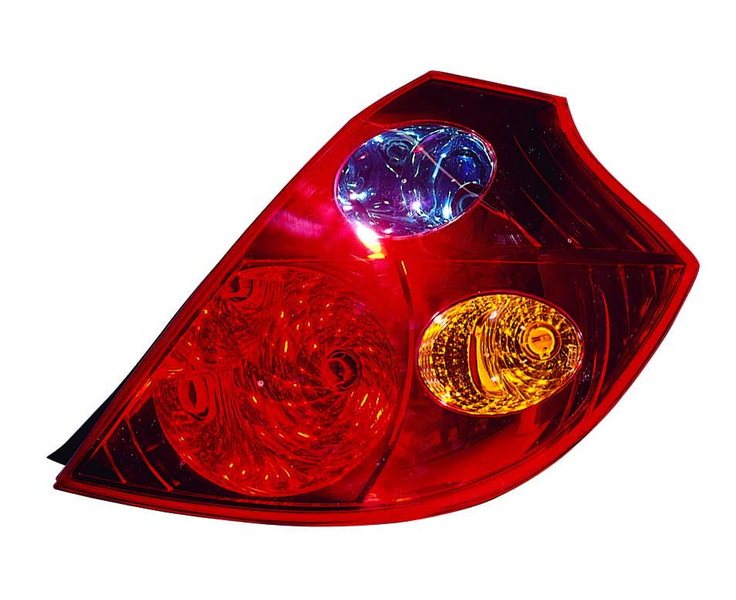 Achterlicht Rechts (P21/5W/P21W, kleur indicator geel, kleur van het glas red) past: KIA CEED I ED Hatchback / Stationwagon 5D 12.06-08.09
