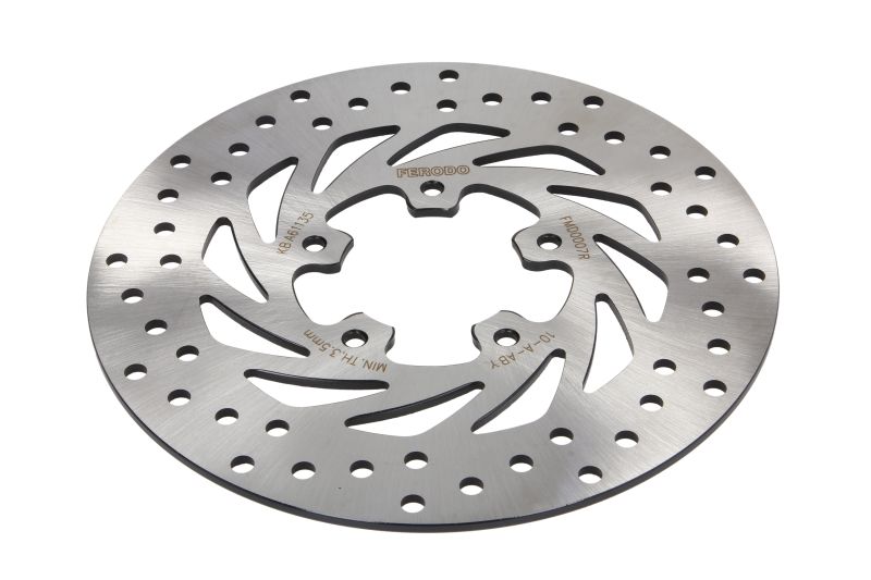 Brake disc Voor vast, 220/58,5x4mm 5x80mm, diameter bevestigingsgat 6,5mm, hoogte (tussenruimte) 0 past: BENELLI ADIVA 1254T/125AC/125FX/125FX (DD SP)/125FX (DD)/125VX/125VX 4T ST (Euro3)/125VXR/1504T