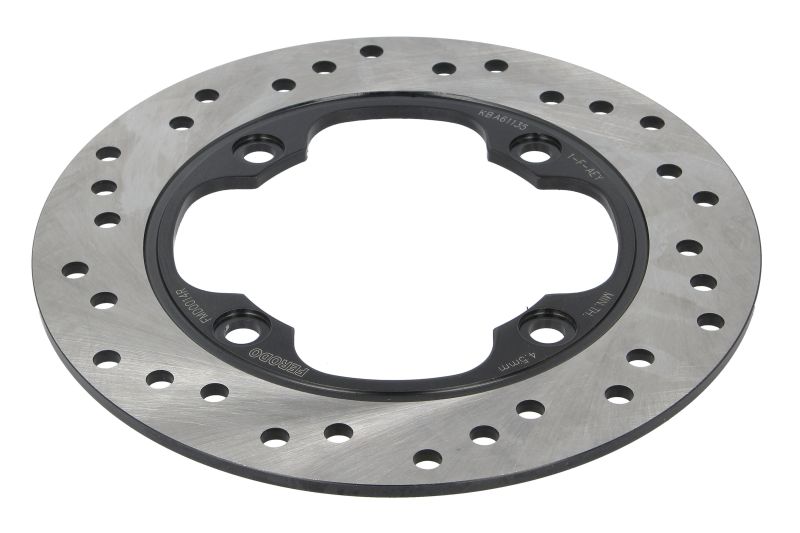 Brake disc Achter vast, 220/105,3x5mm 4x125mm, diameter bevestigingsgat 10,5mm, hoogte (tussenruimte) 0 past: HONDA CB 1000RR (Fireblade)/150/250/250F (Hornet)/400N (Euro)/600/600F/600RR/650 (Dominato