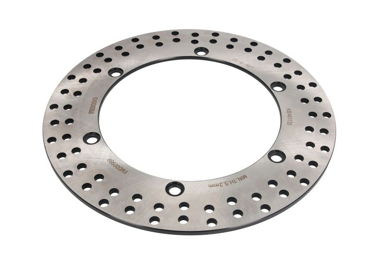 Brake disc Voor vast, 296/184,5x6mm 6x206mm, diameter bevestigingsgat 10,5mm, hoogte (tussenruimte) 0 past: HONDA GL 1100 (Goldwing)/1500 (Goldwing) 1982-1989