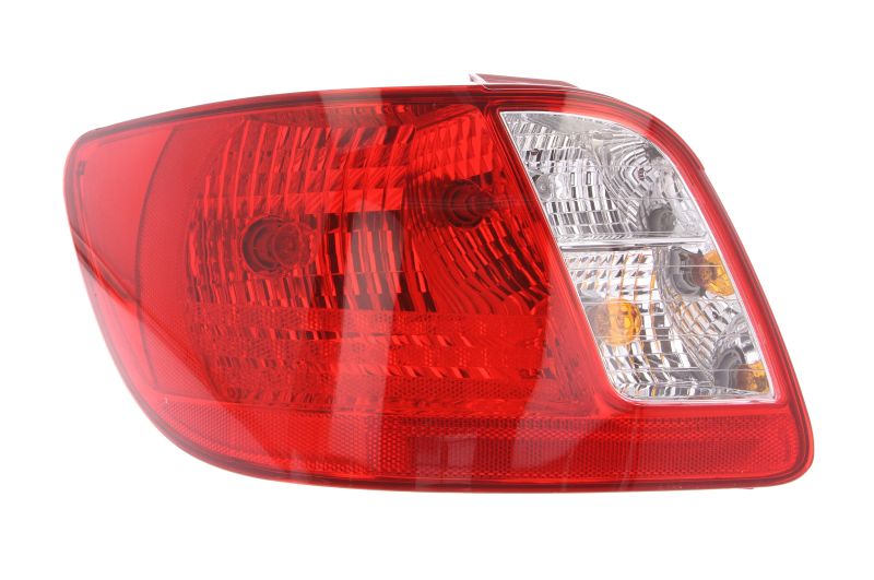 Achterlicht Links (P21/5W/P21W/W16W, kleur indicator wit, kleur van het glas red) past: KIA RIO II JB Saloon 4D 03.05-12.11