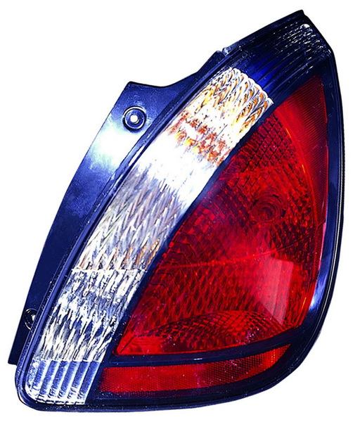 Achterlicht Rechts (P21/5W/P21W/W16W, kleur indicator wit, kleur van het glas red) past: KIA RIO II JB Hatchback 5D 03.05-12.11