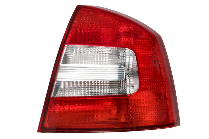 Achterlicht Rechts (P21/4W/P21W/W3W, kleur indicator wit, kleur van het glas red) past: SKODA OCTAVIA II Liftback 4D 11.08-06.13