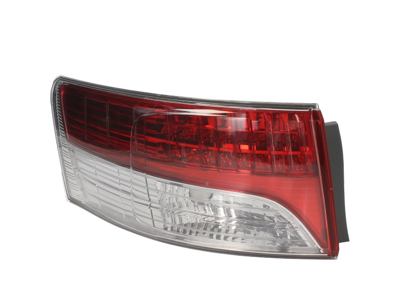 Achterlicht Links (extern, LED/P21W, kleur indicator wit, kleur van het glas red) past: TOYOTA AVENSIS T27 Saloon 4D 11.08-01.12