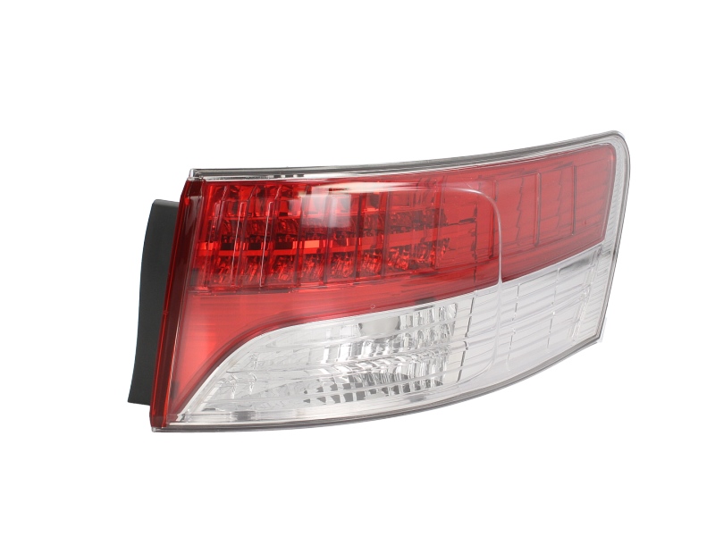 Achterlicht Rechts (extern, LED/P21W, kleur indicator wit, kleur van het glas red) past: TOYOTA AVENSIS T27 Saloon 4D 11.08-01.12