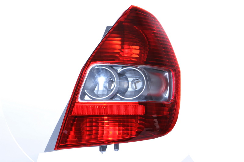 Achterlicht Rechts (kleur indicator wit, kleur van het glas grijs) past: HONDA JAZZ II 03.02-07.08