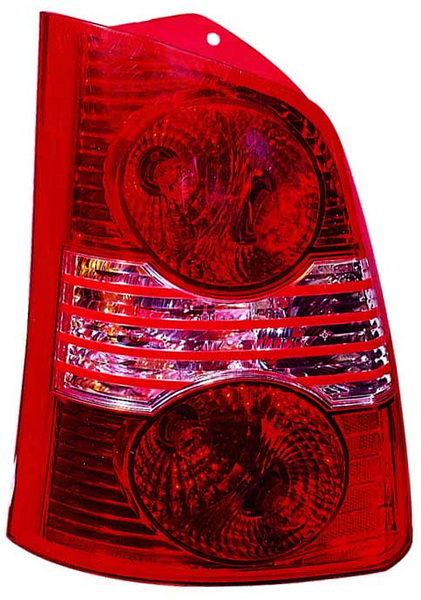 Achterlicht Links (P21/5W/P21W/W16W, kleur indicator wit, kleur van het glas red) past: HYUNDAI ATOS PRIME Hatchback 06.03-03.08