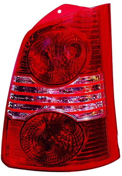 Achterlicht Rechts (P21/5W/P21W/W16W, kleur indicator wit, kleur van het glas red) past: HYUNDAI ATOS PRIME Hatchback 06.03-03.08