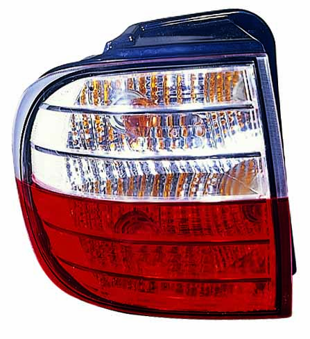 Achterlicht Links (extern, P21/5W/P21W, kleur indicator wit, kleur van het glas red) past: HYUNDAI H-1 02.08-