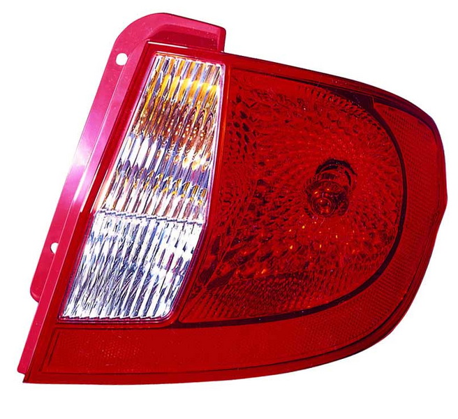 Achterlicht Rechts (P21/5W/P21W/W16W, kleur indicator transparant, kleur van het glas red) past: HYUNDAI GETZ Hatchback 08.05-06.09
