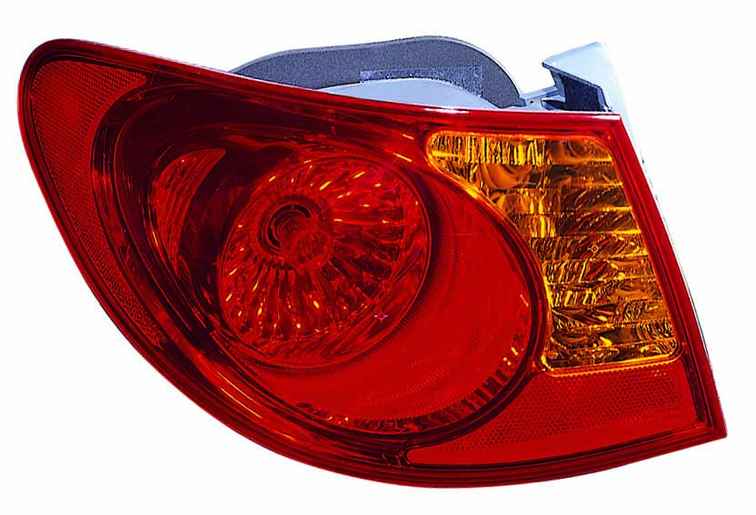 Achterlicht Rechts (P21/5W/P21W, kleur indicator geel, kleur van het glas red) past: HYUNDAI ELANTRA IV 11.05-12.11