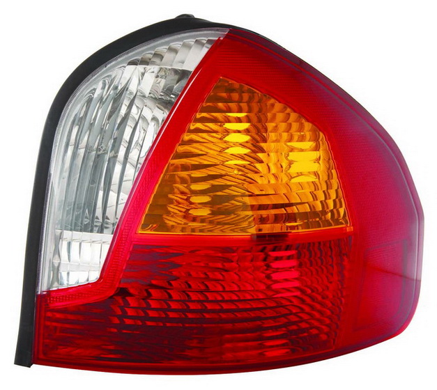 Achterlicht Rechts (P21W, kleur indicator geel, kleur van het glas red) past: HYUNDAI SANTA FE I SM Off-road 08.00-03.06