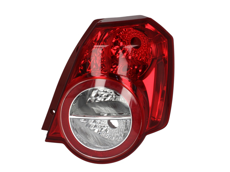 Achterlicht Rechts (P21/5W/P21W, kleur indicator wit, kleur van het glas red) past: CHEVROLET AVEO II Hatchback / Saloon 04.08-05.11