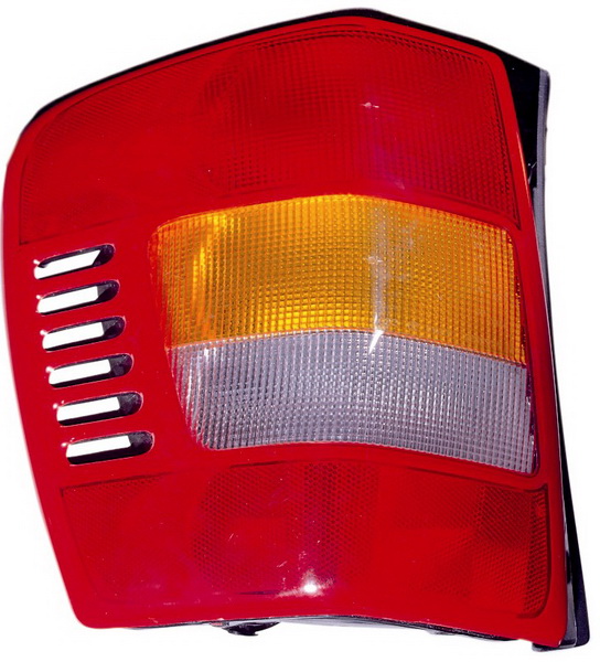 Achterlicht Rechts (kleur indicator geel, kleur van het glas red) past: JEEP GRAND CHEROKEE II WJ Off-road 10.98-09.05