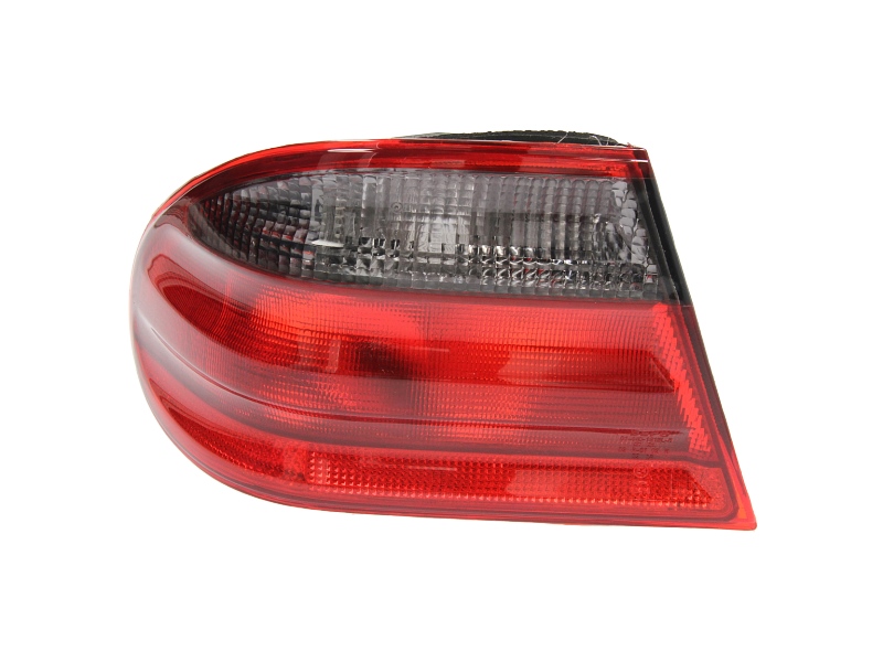 Achterlicht Links (extern, P21/4W/P21W/R5W, kleur indicator grijs gerookt, kleur van het glas red) past: MERCEDES E-KLASA W210 Saloon 07.99-03.03
