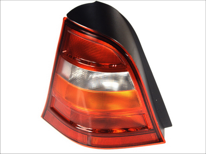 Achterlicht Links (P21/4W/P21W, kleur indicator geel, kleur van het glas red) past: MERCEDES A-KLASA W168 Hatchback 07.97-08.04