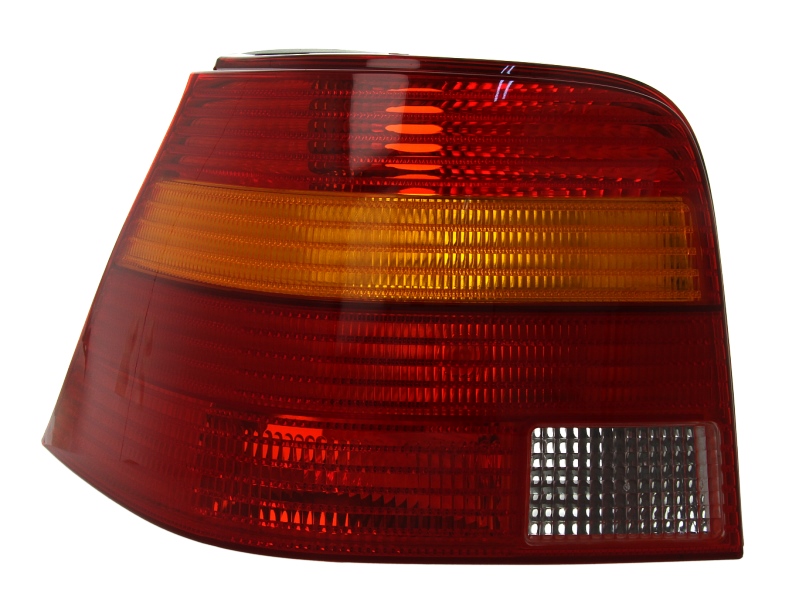 Achterlicht Links (P21W/R10W, kleur indicator geel, kleur van het glas red) past: VW GOLF IV Cabriolet / Hatchback 08.97-06.06