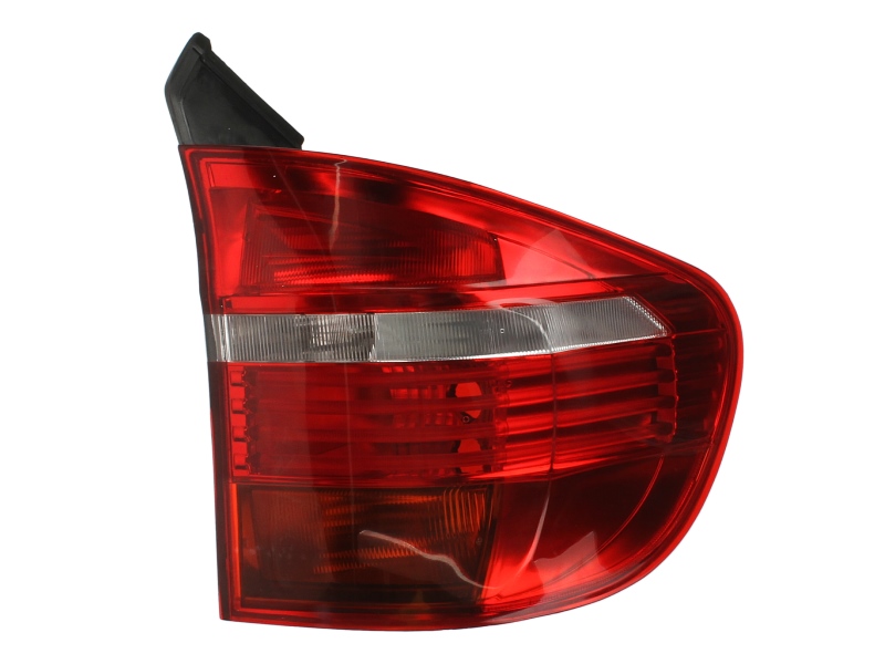 Achterlicht Rechts (extern, LED/P21W/W16W, kleur van het glas red/wit) past: BMW X5 E70 02.07-04.10