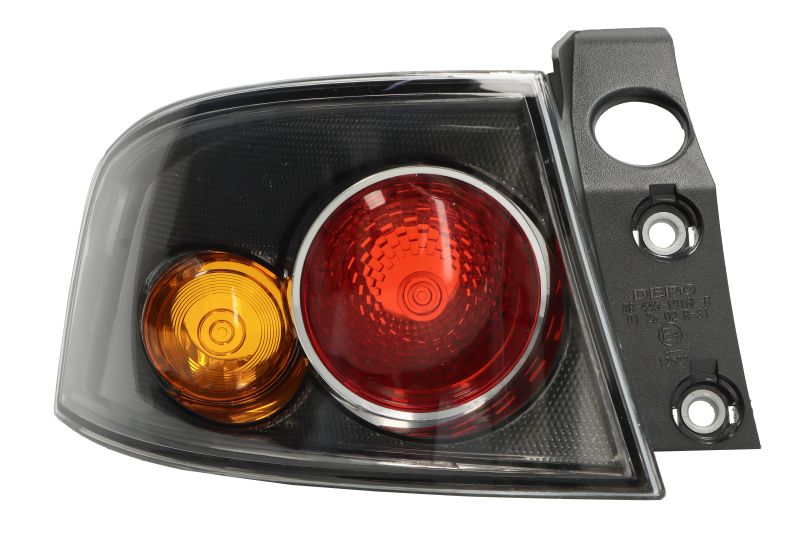 Achterlicht Links (extern, P21/5W/P21W, kleur indicator geel, kleur van het glas zwart) past: SEAT IBIZA III 6L Hatchback 06.06-11.09