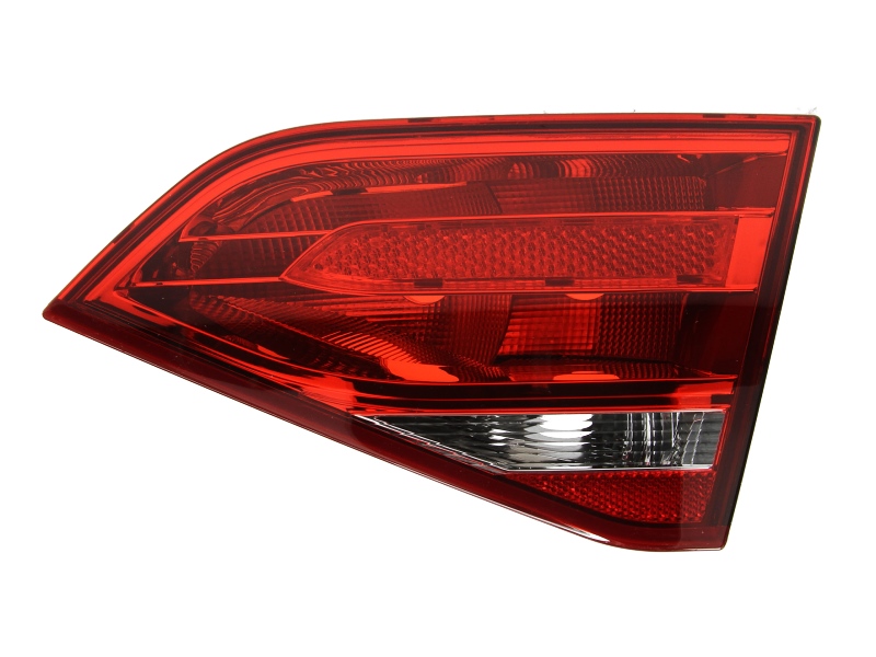 Achterlicht Rechts (binnen, P21W/W16W, kleur van het glas red) past: AUDI A4 B8 Saloon 11.07-10.11