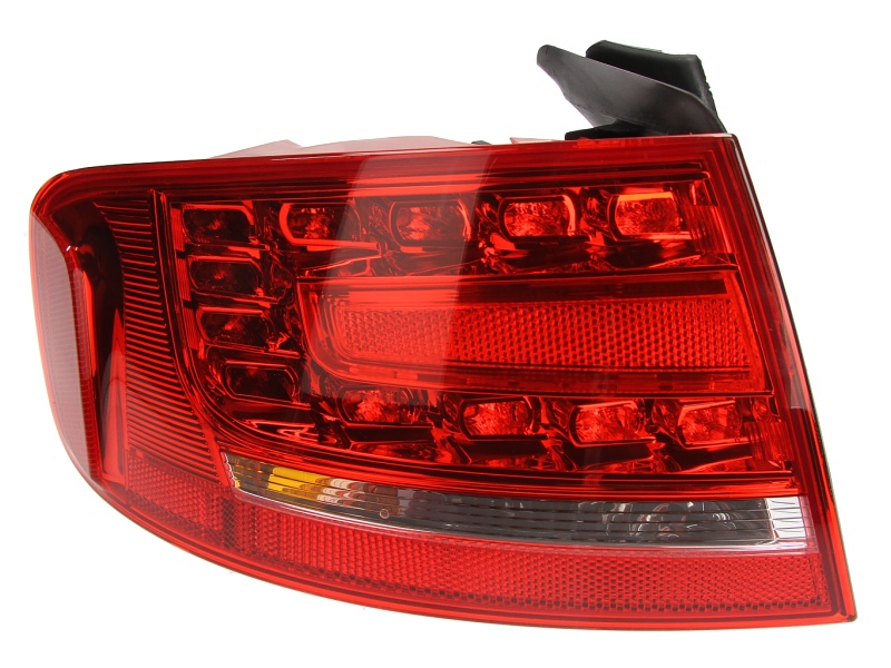 Achterlicht Links (extern, LED/P21W, kleur indicator wit, kleur van het glas red) past: AUDI A4 B8 Saloon 4D 11.07-05.16