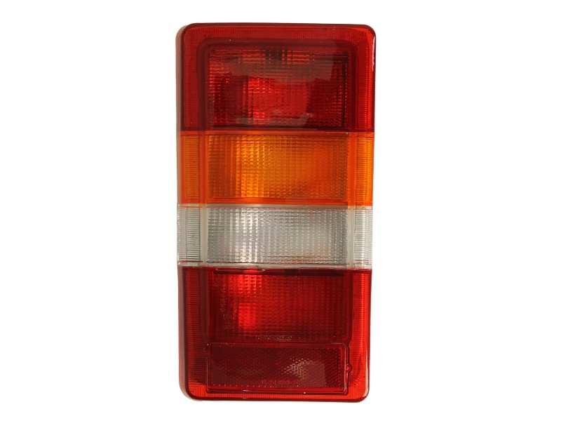 Achterlicht Links (P21/5W/P21W, kleur indicator geel, kleur van het glas red) past: RENAULT TRAFIC Bus / Volledig lichaam 03.80-03.01