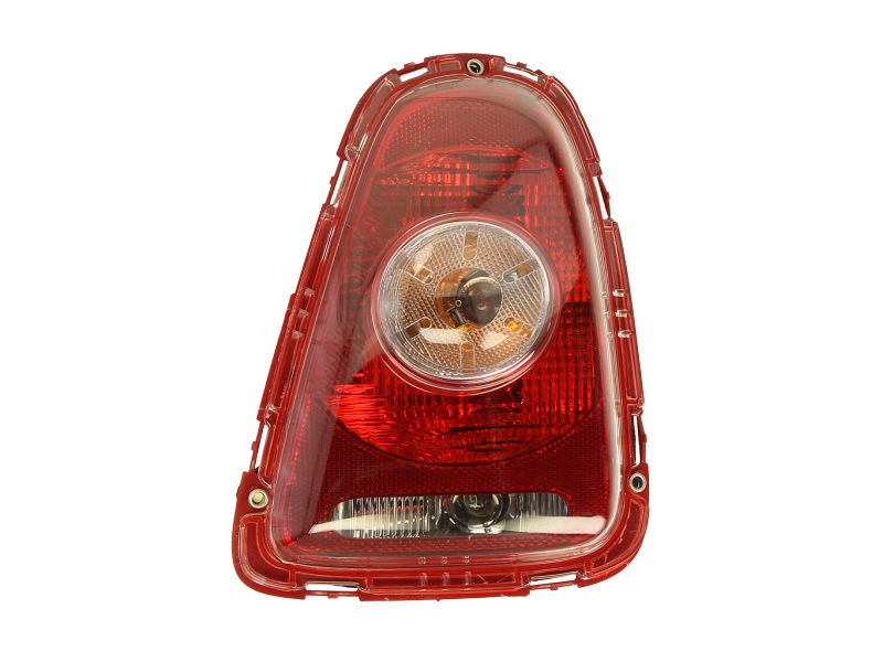Achterlicht Rechts (P21W, kleur indicator wit, kleur van het glas red/wit) past: MINI ONE / COOPER R50, R52, R53 Cabriolet / Hatchback / Stationwagon 06.01-08.04